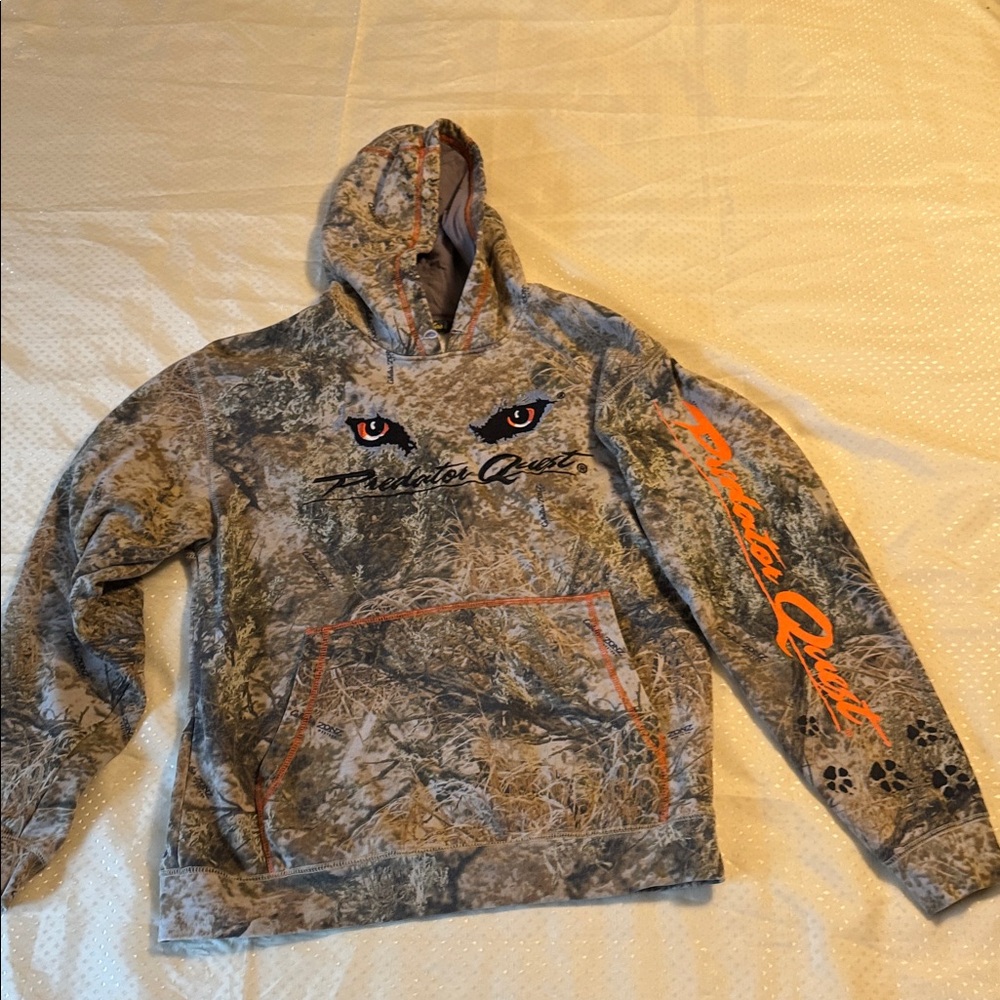CABELAS PREDATOR QUEST HOODIE Pull over MEN’S Medium SPORT HUNTING CLOTHING GEAR
